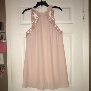 A blush pink dress